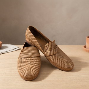 Mocassins en raphia respirants faits à la main unisexes tendance avec doublure en coton pour toutes les saisons - Product Image 5