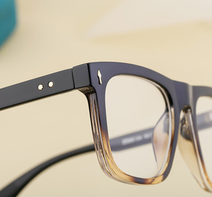 Nueva venta de moda <span class=keywords><strong>Retro</strong></span> mujeres Anti luz azul gafas ópticas diseñador personalizado de alta calidad hombres negro marco cuadrado gafas - Product Image 6