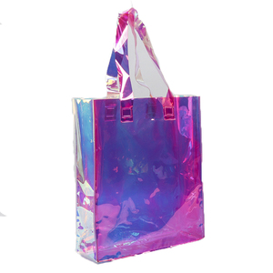 Sac organisateur de cosmétiques en PVC transparent personnalisé avec poignée en corde, réutilisable, design tendance, logo personnalisé, certifié ISO, épaisseur 0,2 mm - Product Image 3