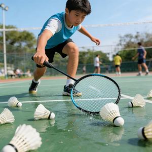 Raquette de badminton haut de gamme à succès, raquette simple et raquette de badminton bon marché à petit budget, rentable pour les débutants - Product Image 2