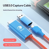 Carte de capture Nintendo Switch 4K60Hz haute définition pour diffusion en direct de jeux PS5, tablette, ordinateur portable, câble vidéo, double entrée USB/Type-C, compatible avec tous les appareils