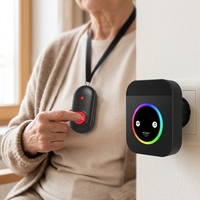 Sonnette tactile colorée pour personnes âgées, modèle H-2G06-BB, 4 niveaux de volume, spécialement conçue pour les maisons résidentielles