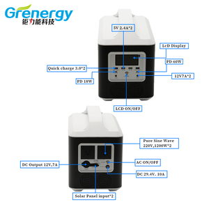 Chine prix de gros 110v 220v 700W 1Kw 2Kw centrale électrique solaire portable multifonctionnelle batterie lifepo4 - Product Image 5