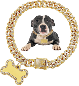 Vente en gros de collier pour chien à chaîne en or Quincaillerie pour collier pour chien <span class=keywords><strong>Pitbull</strong></span> à maillons cubains en acier inoxydable robuste - Product Image 6