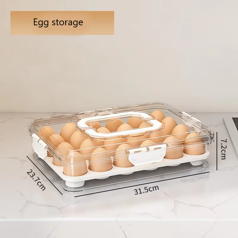 Caja de conservación de huevos tipo C, color blanco.