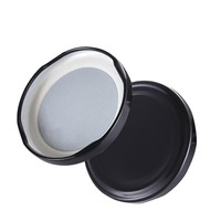 Couvercles à vis en métal anti-déversement à large ouverture pour bocaux Mason et bouteilles, 38mm-82mm