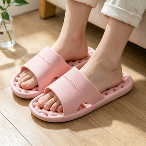 Home <b>Slippers</b> For Women Men All Seasons Thick Sole EVA Non Slip Indoor Comfort Couples Walking Shoes Size 36 To 45 - Product Image 2
