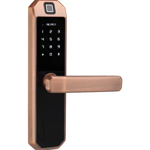 Güvenlik akıllı şifre parmak izi el kapı kilidi ofis iç kapı kolu kilidi