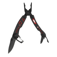 Haute qualité 8 en 1 pince multifonctionnelle en acier pour bricolage petite taille revêtement noir OEM personnalisable