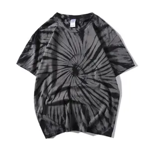 High End Personalizado Impressão Japonês Coreano Padrão Tiedye Camiseta Unisex Vários Tamanhos Tie Dye Camiseta