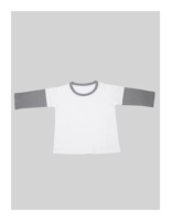 Chemise de base à manches longues pour enfants, 55% chanvre, 45% coton biologique, couleurs contrastées