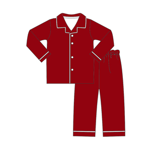 2025 nouveaux Styles rouge et vert enfants Boutique noël pyjamas Match bébé grandit personnalisé velours noël enfant en bas âge garçons et filles pyjamas - Product Image 2