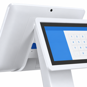 Terminal de point de vente intelligent à double écran en gros, 15,6 + 10,1 pouces, Android 11, système tactile pour caisse enregistreuse de supermarché et de commerce de détail - Product Image 2