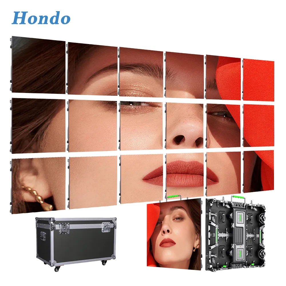 Indoor outdoor Wedding Seamless Rental Wall LED Display fondale Nightclub Stage Display a LED modulare video wall