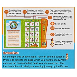 Livre électronique éducatif interactif pour l'apprentissage, jouets bilingues, livres sonores parlants espagnol-anglais - Product Image 4