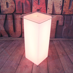 Hot Bán <span class=keywords><strong>Led</strong></span> đồ nội thất hình vuông Cocktail bảng nhấp nháy <span class=keywords><strong>LED</strong></span> cao Top bảng - Product Image 1