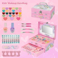Kit de maquillage pour enfants, ensemble cosmétique pour filles, coffret de maquillage de princesse, jouet de simulation, coffret cadeau pour spectacle, pour enfants et tout-petits