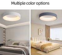 Lustre moderne en plastique à LED pour plafond, IP40, éclairage intérieur pour salon, chambre à coucher, AC 220V, 2000 lumens