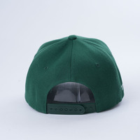 Gorra de Béisbol de Alta Calidad de 5 Paneles con Visera Curva, Gorra de Sarga de Algodón Verde, Estilo Deportivo Personalizado, Logotipo Bordado