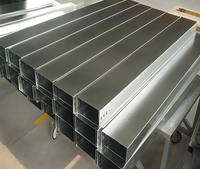 Goulotte de câblage industrielle robuste en acier inoxydable 304, résistante à la corrosion, à fond plein, pour applications électriques de construction