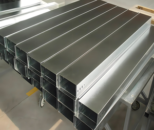 Goulotte de câblage industrielle robuste en acier inoxydable 304, résistante à la corrosion, à fond plein, pour applications électriques de construction - Product Image 4