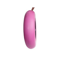 Roues en mousse de caoutchouc PU de haute qualité, universelles, avec noyau en acier, anti-usure, roulement silencieux pour chariot à bagages, chariot à main, poussette
