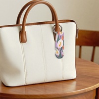 Porte-clés vierge en acier inoxydable pour sublimation, jetons de chariot de courses, porte-clés personnalisés DIY, anneaux de clés en métal populaires pour la décoration de sacs