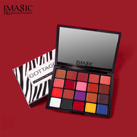IMAGIC professionnel maquillage des lèvres cosmétique 20 couleurs maquillage quotidien maquillage de fête longue durée étanche rouge à lèvres Palette