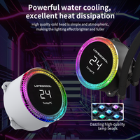 Kit de refroidissement liquide Lovingcool avec affichage de la température en temps réel, ventilateur RGB de 240 mm pour PC