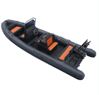 Bateau pneumatique semi-rigide CE 23 pieds RIB 700 Hypalon/PVC avec coque en aluminium à vendre