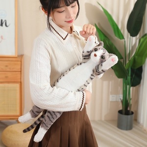 Calico Tabby Chat En Peluche Jouet Siamois Birman British Shorthair Chat Kitty Coussin Shorthair <span class=keywords><strong>Persan</strong></span> Chaton En Peluche Animal Poupée - Product Image 3
