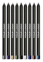 Crayon Eyeliner Blanc Your Logo, Khol Nude, Longue Durée, Gel Noir Kajal, Eyeliner Perlé, Crayon Eyeliner Activé par l'Eau, Tube, Cosmétiques pour les Yeux