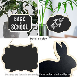 Nouvelle vente, petit <span class=keywords><strong>tableau</strong></span> noir en bois, à suspendre au mur, étiquette, panneau de message pour fête, mariage, mini <span class=keywords><strong>tableau</strong></span> noir en bois - Product Image 5