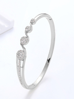 Bracelet jonc doré ondulé de qualité supérieure – Accessoire féminin intemporel, bracelet élégant pour femme, idéal pour le quotidien et les rendez-vous