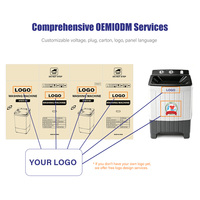 Machine à laver à chargement par le haut, à économie d'énergie, à usage domestique, 15 kg, avec logo personnalisé