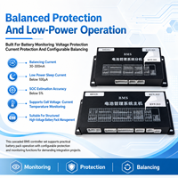 Batería Externa de Alto Voltaje con Pantalla LCD de 4.3 Pulgadas, 48S EC-HV-MC1+EC-HV-SC2+PCBA BMS en Cascada, CAN RS485 para Almacenamiento de Energía Comercial