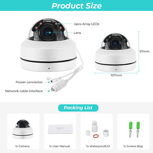 Camera IP PTZ ngoài trời 5MP với tầm nhìn ban đêm và tính năng theo dõi thông minh để giám sát an ninh 24/7, kèm giá đỡ - Product Image 2