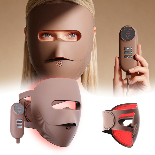 EYCO Near Infrared and Red Light Therapy Mask Devices Led Face Facial Mask Light Therapy Silicone Led Beauty Mask