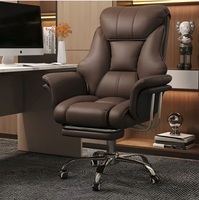 Coussin de siège arrière large et confortable pour chaise de bureau, chaise de bureau grande taille avec repose-pieds