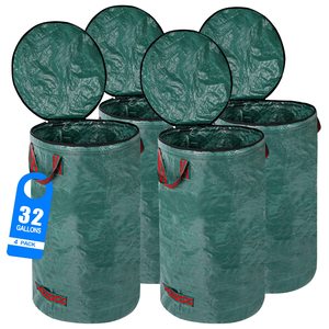 Sac de déchets de feuilles de mauvaises herbes de jardin PP PE robuste sacs de déchets de jardin sac de jardinage robuste avec 2 poignées - Product Image 4