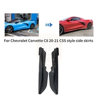 Jupes latérales en fibre de carbone style OEM pour Chevrolet Corvette C8 Stingray 2020-2024 Kit carrosserie Z51 Pièces automobiles