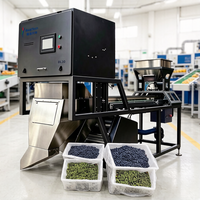 Commerciële fruitkleur sorteermachine voor blauwe bessen, optische sorteerder voor de landbouw