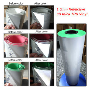 Chrome miroir argent blanc TPU encre <span class=keywords><strong>infusible</strong></span> 3D coréen réfléchissant brillant HTV imprimable vinyle thermocollant pour t-shirt transfert de chaleur - Product Image 4