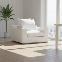 Hochwertiges Modernes Stoffsofa im Polsterstil für Zuhause, Luxuriöses Wohnzimmermöbel von Erstklassiger Qualität