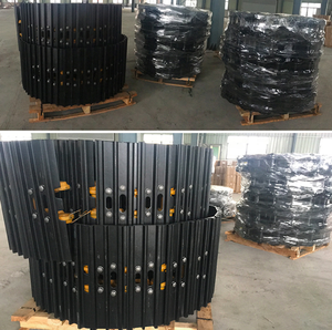 Komatsu PC60รถขุดรองเท้าติดตามเหล็ก,แผ่นติดตามสำหรับ Komatsu <span class=keywords><strong>PC200</strong></span>/รองเท้าโลหะผสมเหล็กหล่อที่กำหนดเอง - Product Image 3