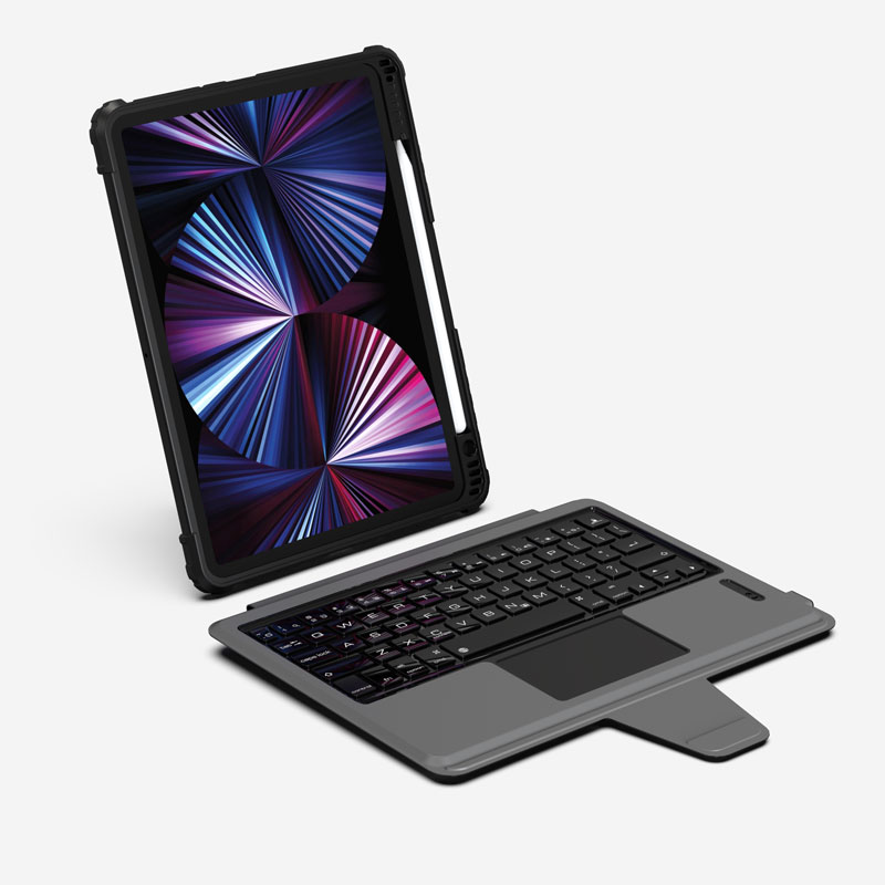 Чехол Nillkin для клавиатуры iPad 10,2 дюйма iPad Air 10,9 2020/Air 4/Pro 11 2020/2021, Защитный Тонкий чехол с держателем для стилуса
