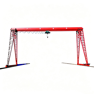 Grue <span class=keywords><strong>portique</strong></span> à poutre simple de type boîte, modèle MH, à bas prix, montée sur rail, pour levage de marchandises en extérieur - Product Image 3