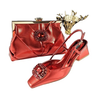 Bella africana signore <span class=keywords><strong>scarpe</strong></span> da festa e borsa di corrispondenza italiana all'ingrosso scarpa e borsa Set per la festa di nozze delle donne - Product Image 5