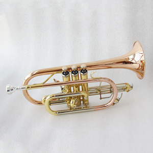 <span class=keywords><strong>Cornet</strong></span> Focustyle BB Tone en laiton, avec cloche en cuivre phosphoreux, tube de guidage en cuivre nickelé, <span class=keywords><strong>pistons</strong></span> en acier inoxydable, fabriqué en Chine - Product Image 2