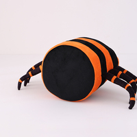Cesta de Decoración de Halloween con Forma de Araña de Peluche, Personalizada, Resistente, para Dulces